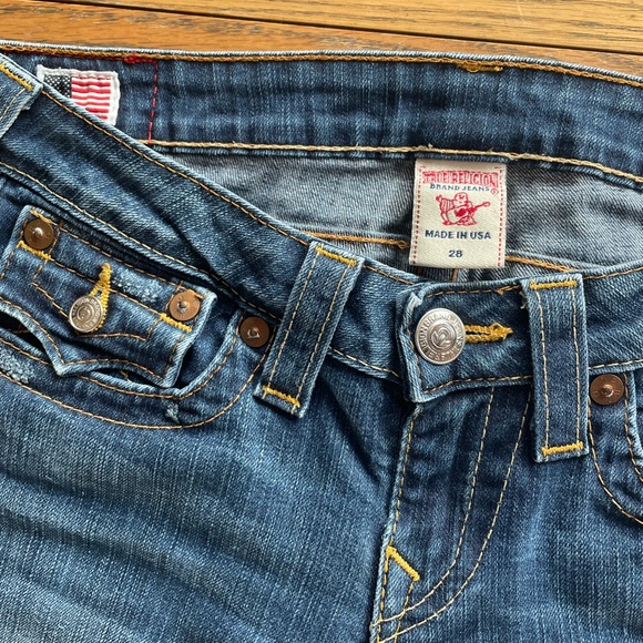 True Religion Low Rise Y2K Bootcut Jeans Size 28 - Picture 4 of 6